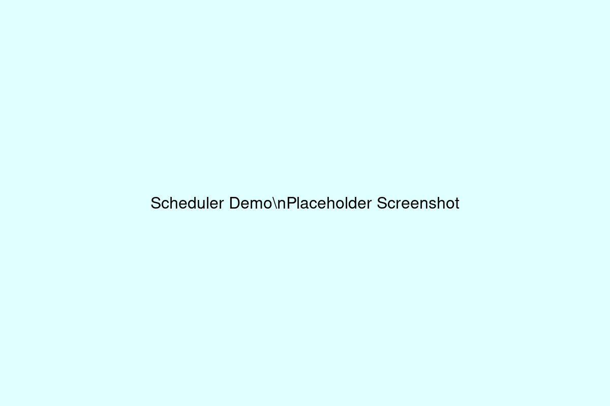 Service Scheduler Demo